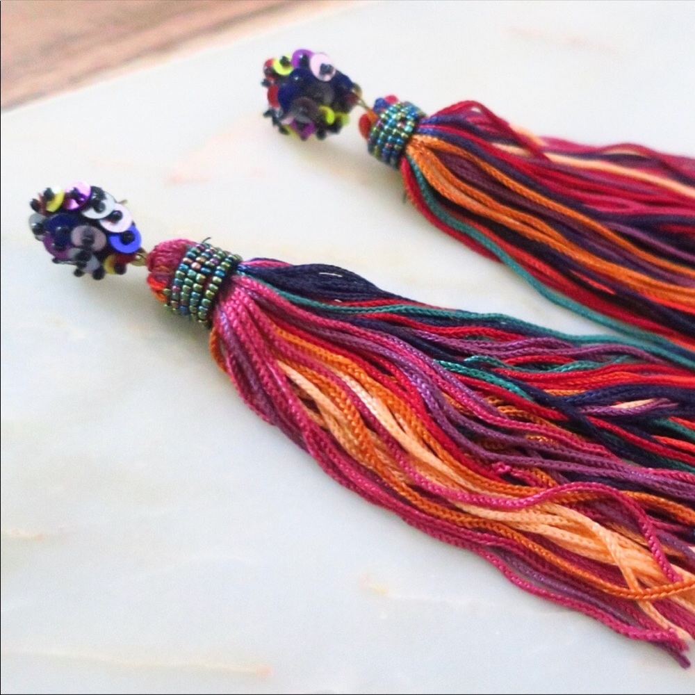 ⚡️Artisan Handcrafted Tassel Earrings - Picture 4 of 8